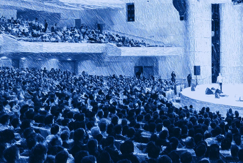 Thousands gathered at a faith conference